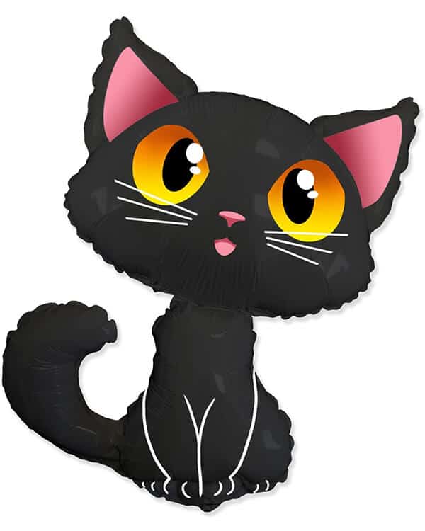 901851_Шар_(36_91_см)_Фигура_Котенок_Черный_1_шт Фигура Котенок 91 см — изображение 1